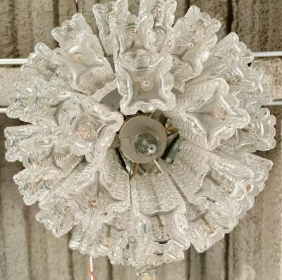  J T Kalmar Kalmar Lighting Small Austrian Mid Century Modern Chandelier Pendant by Kalmar Three Tier