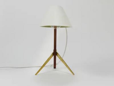 J T Kalmar Kalmar Lighting Two J T Kalmar Vienna Billy TL White Mid Century Table Desk Lamps Austria