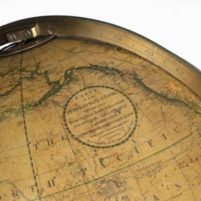  J W Cary A pair of 12 inch floor globes by Cary