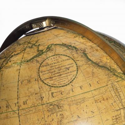  J W Cary A pair of 12 inch floor globes by Cary