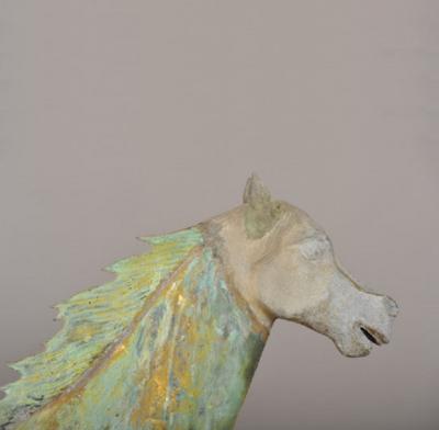  J W Fiske Company LARGE HACKNEY RUNNING HORSE WEATHERVANE