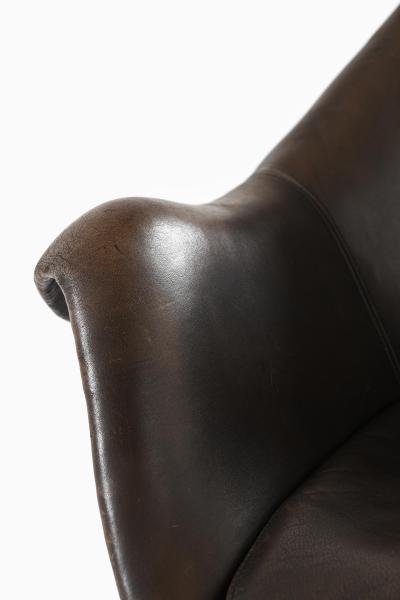  J rgen Lund Ole Larsen Office Chair in Aluminum and Leather by J rgen Lund Ole Larsen 1960s