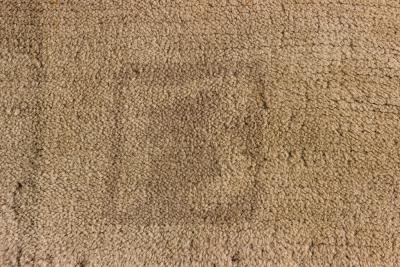 JAMES TEMPLETON CO English Arts Crafts James Templeton Beige Patterned Wool Rug