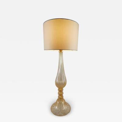  JL Light Style Amber gold triple spacer Murano glass table lamp