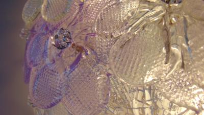  JL Light Style Amethyst flowers basket Murano glass flush mount