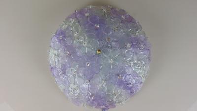  JL Light Style Amethyst flowers basket Murano glass flush mount
