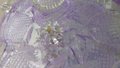  JL Light Style Amethyst flowers basket Murano glass flush mount