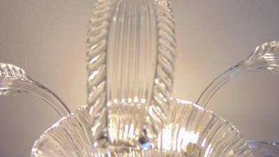  JL Light Style Clear rugiada Murano glass flush mount