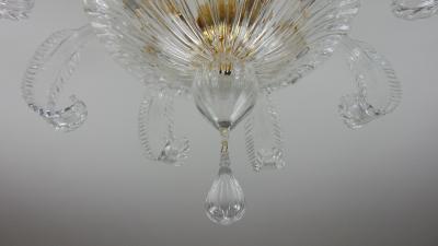  JL Light Style Clear rugiada Murano glass flush mount