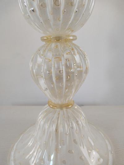  JL Light Style Diamond 1 White and Gold Murano glass Table Lamp