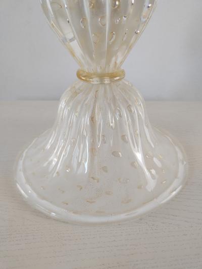  JL Light Style Diamond 1 White and Gold Murano glass Table Lamp