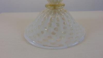  JL Light Style Diamond 2 white and gold Murano glass table lamp
