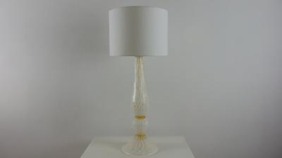  JL Light Style Diamond 2 white and gold Murano glass table lamp
