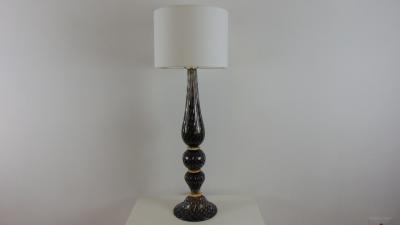  JL Light Style Diamond 3 Black and gold Murano glass table lamp