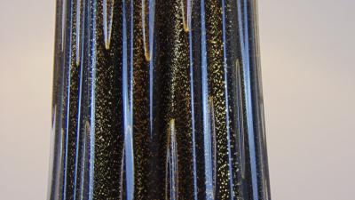  JL Light Style Diamond 3 Black and gold Murano glass table lamp
