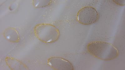  JL Light Style Diamond 3 white and gold Murano glass table lamp