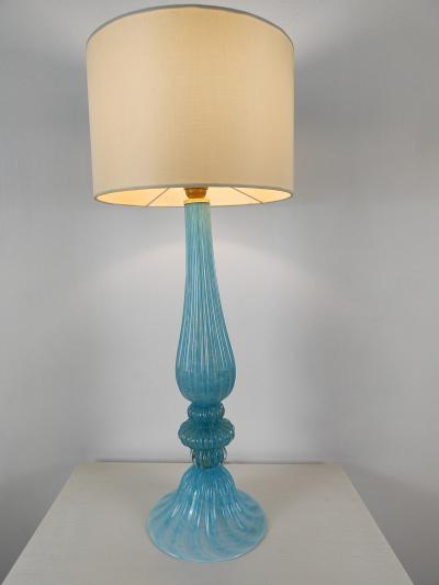  JL Light Style Ellipse Turquoise gold Murano glass table lamp