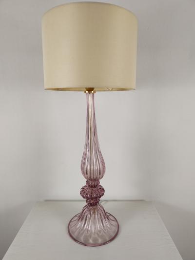  JL Light Style Ellipse amethyst Murano glass table lamp