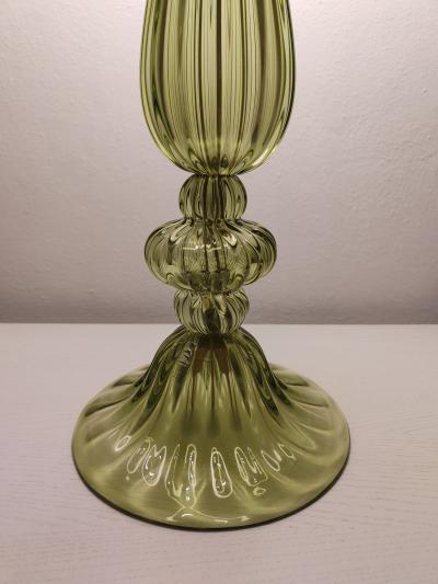  JL Light Style Ellipse green Murano glass table lamp