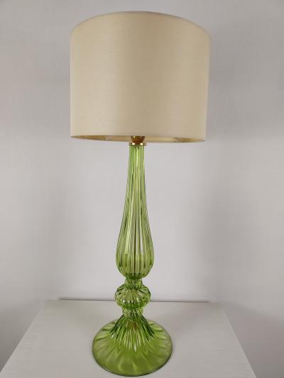  JL Light Style Ellipse green Murano glass table lamp