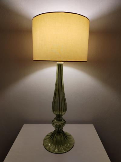 JL Light Style Ellipse green Murano glass table lamp