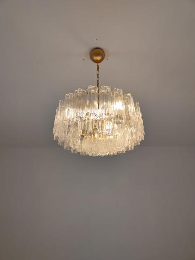  JL Light Style Flat shape clear Murano glass tronchi chandelier