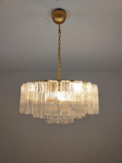  JL Light Style Flat shape clear Murano glass tronchi chandelier