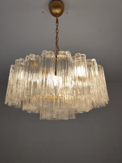  JL Light Style Flat shape clear Murano glass tronchi chandelier