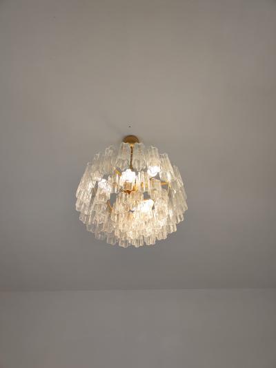  JL Light Style Flat shape clear Murano glass tronchi chandelier