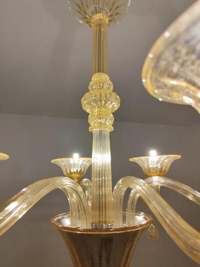 JL Light Style Gocce amber Murano glass chandelier