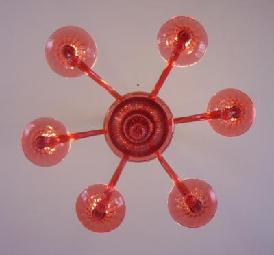  JL Light Style Gocce red Murano glass chandelier