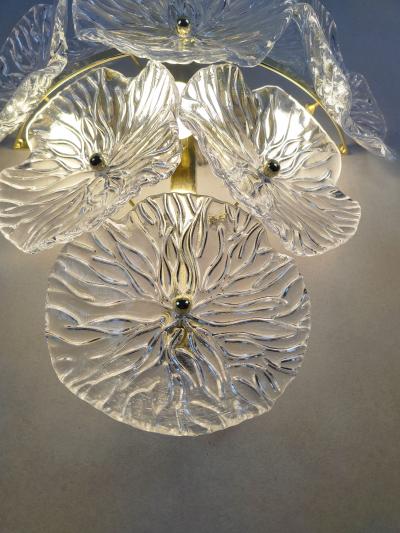 JL Light Style Murano glass Floreale clear wall sconce
