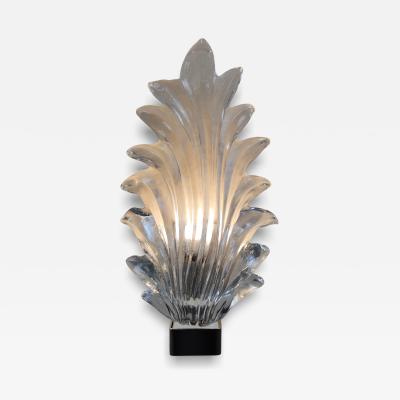  JL Light Style Murano glass Palm leaf wall sconce
