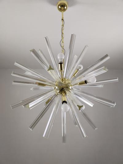  JL Light Style Murano glass Sputnik chandelier clear triedri