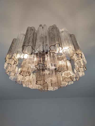  JL Light Style Murano glass Tronchi ceiling chandelier in clear and smokey