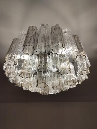  JL Light Style Murano glass Tronchi ceiling chandelier in clear and smokey