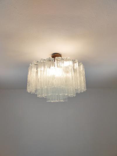  JL Light Style Murano glass Tronchi chandelier in clear color