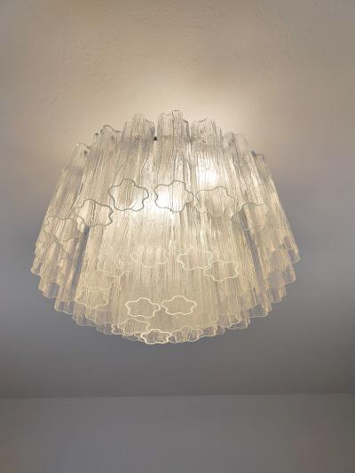  JL Light Style Murano glass Tronchi chandelier in clear color