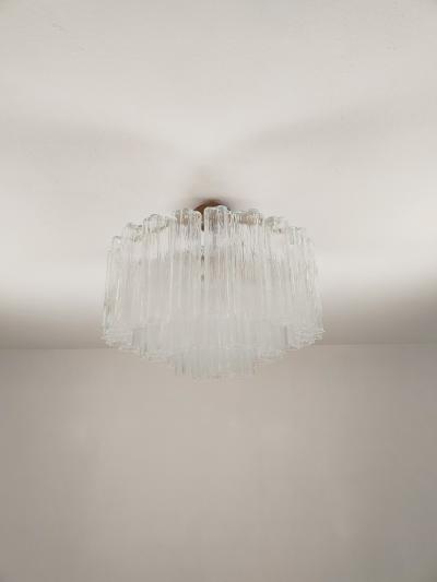  JL Light Style Murano glass Tronchi chandelier in clear color