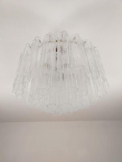  JL Light Style Murano glass Tronchi chandelier in clear color