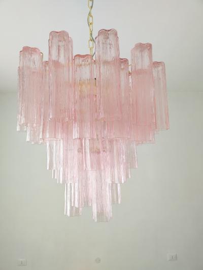  JL Light Style Murano glass Tronchi chandelier in pink color