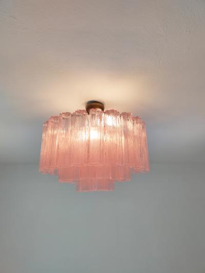  JL Light Style Murano glass Tronchi chandelier in pink color