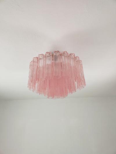  JL Light Style Murano glass Tronchi chandelier in pink color
