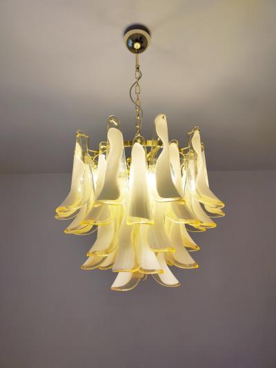  JL Light Style Murano glass amber feathers chandelier