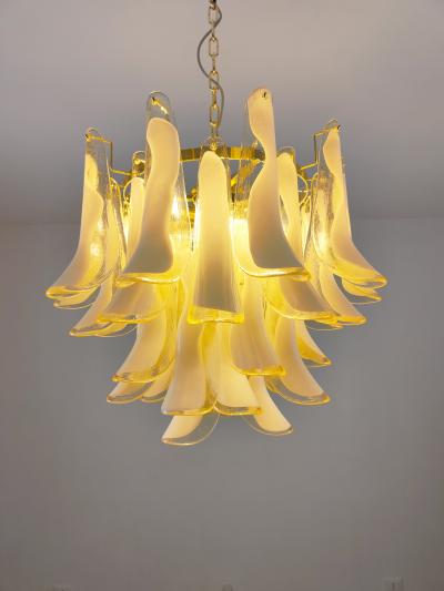  JL Light Style Murano glass amber feathers chandelier