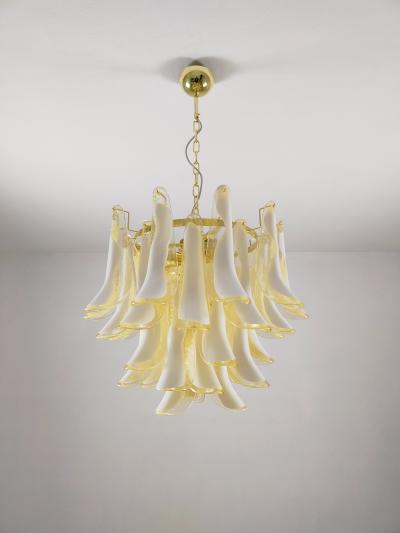  JL Light Style Murano glass amber feathers chandelier