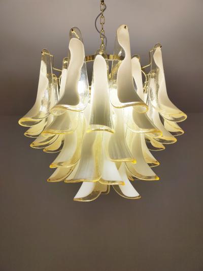  JL Light Style Murano glass amber feathers chandelier