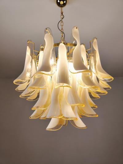  JL Light Style Murano glass amber feathers chandelier