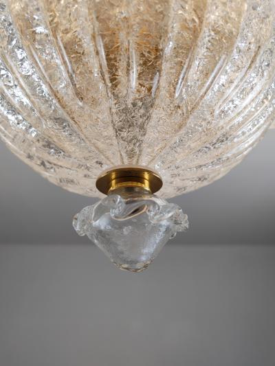  JL Light Style Murano glass ceiling chandelier with clear Harmony leaves