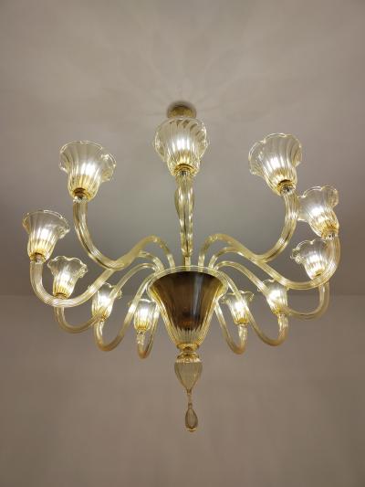  JL Light Style Murano glass chandelier Prestige in amber color